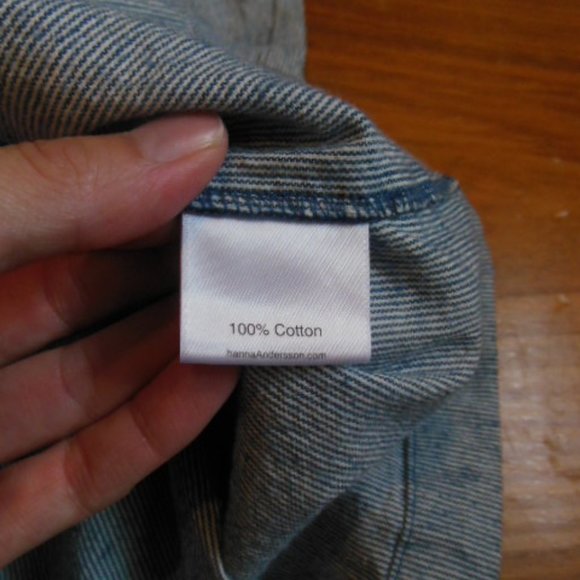 HANNA ANDERSSON 140 Blue Stripe Ruffle Top - Picture 7 of 8